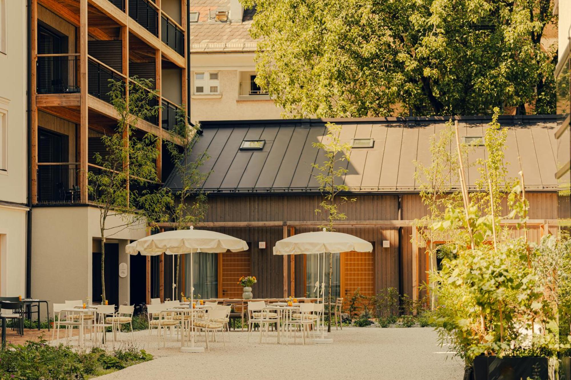 Hotel Zum Hirschen 萨尔茨堡 外观 照片